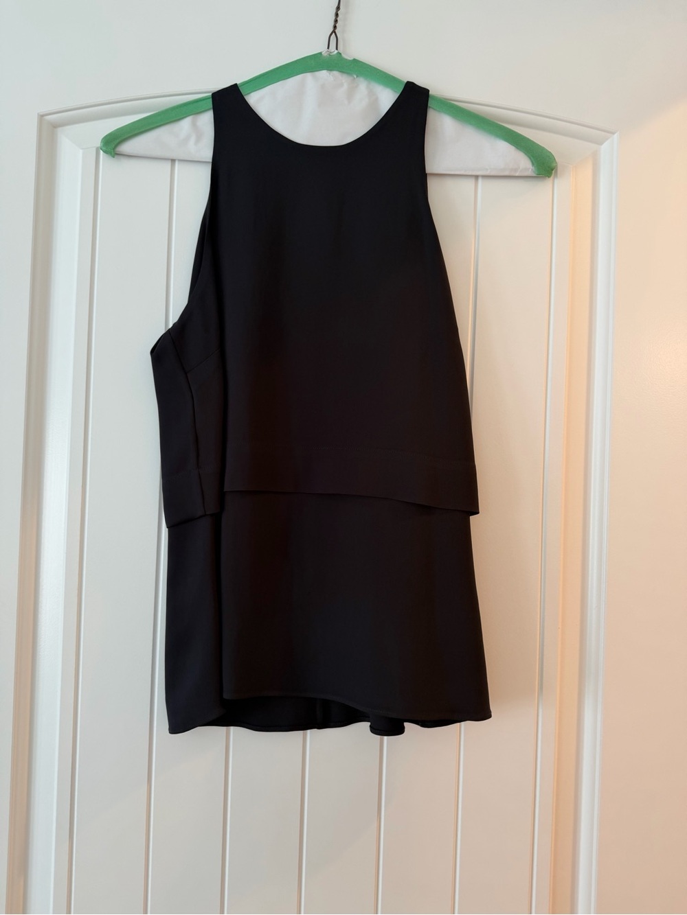 A.L.C. Women’s Black Layered Sleeveless Top